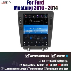 Aucar 12.1 ''Tesla Style Android 13วิทยุติดรถยนต์ระบบนำทาง GPS เครื่องเล่นสเตอริโอสำหรับรถยนต์ฟอร์ดมัสแตง2010-2014 - Product Image 4