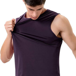 Men's Muscle Tank Top 100% Cotton <b>Slim</b> Fit Gym Shirt Workout Fitness Sleeveless <b>Vest</b> at Wholesale - Product Image 6