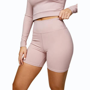 Prueba de Quat & ickicable 78% ylon 22% lalastane ooooty UT iigh ISE it omen's 5 Inch Pink ereringue ycling Horts - Product Image 5