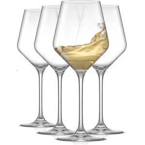 Ensemble de verres à vin blanc en cristal élégant Verrerie à pied de qualité supérieure pour Chardonnay Riesling Maison moderne à bord mince durable sans plomb - Product Image 1