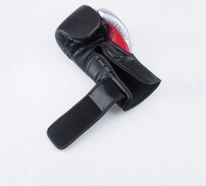 Gants de boxe en cuir noir personnalisables pour l'entraînement en plein air Gants de boxe universels pour le sport MMA Logo confortable - Product Image 6