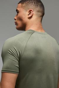 HONFIT Vente en gros personnalisé Spandex polyester 180 g/m² T-shirt à manches courtes uni respirant séchage rapide Gym Compression T-shirt pour hommes - Product Image 2