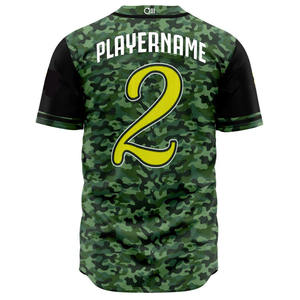 Uniforme de Béisbol Profesional Personalizado, 100% Poliéster, Unisex, de Secado Rápido, Cuello en V, Conjunto Completo, Impresión Sublimada OEM, Uniforme de Equipo - Product Image 2