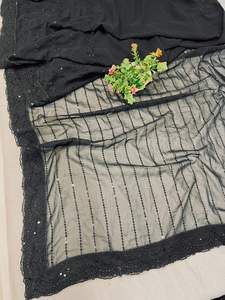 Bollywood meilleure vente de vêtements de soirée de créateurs, ensemble de travail en séquence Georgette pour femmes au prix de gros fournisseur indien - Product Image 2