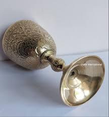 Gobelet à vin de luxe de haute qualité en laiton fait à la main en métal - Product Image 6