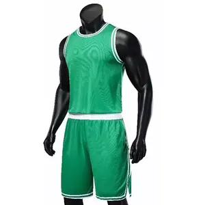 Camiseta de Baloncesto Reversible con Estampado por Transferencia de Calor Personalizada, Último Diseño, Uniforme Económico, la Mejor Ropa de Baloncesto, 100% Poliéster - Product Image 1
