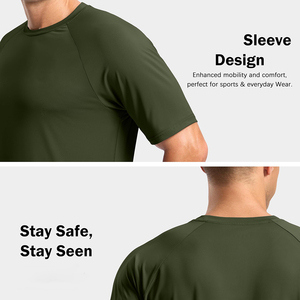 Tissu extensible Qualité unique T-shirt pour homme Sonnerie de haute qualité Produit personnalisé T-shirt à col rond vierge pour homme - Product Image 5