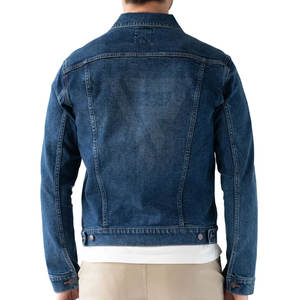 แจ็คเก็ตผ้าฝ้ายสลิมฟิตสำหรับผู้ชายเสื้อนอกลำลองกระดุมแถวเดียวมีฮู้ดคอปกตั้งน้ำหนักเบาแนวสตรีทฤดูใบไม้ผลิ - Product Image 5