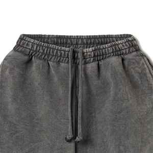 2025 Vintage lourd polaire survêtement pantalons de survêtement pour hommes XL ample jambe droite survêtement pantalon élastique brodé toile - Product Image 3