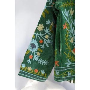 Customizable Handmade Boho Jacket Indian Suzani <b>Velvet</b>, Embroidered, Long Sleeves, Ethnic Winter Wear for Men & Women - Product Image 5