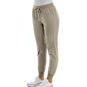 Logo personnalisé Vente en gros Pantalon de jogging respirant pour femme avec poches pour l'entraînement de yoga Pantalon de survêtement de course pour femme - Product Image 1