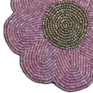 Manteles individuales con cuentas redondas, manteles hechos a mano para ajustes elegantes, uso para taza de té, café de vidrio - Product Image 2