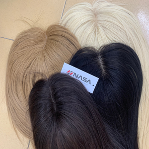 ผมแท้เวอร์จินเวียดนามจาก NASA HAIR แบบ Double Drawn ลอนธรรมชาติ ท็อปเปอร์สำหรับผู้หญิง วิกผมครึ่งศีรษะแบบติดกาวได้ ไม่ต้องใช้กาว  เงางาม นุ่มสลวย - Product Image 6