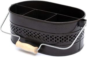 Wholesale Metal Caddy Cutlery Holder With Wooden Handle Kitchen in Affordable Price - Product Image 3