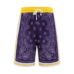 Ropa activa Estiramiento personalizado Dtg Impresión Poliéster 5 pulgadas Entrepierna Sublimación logotipo personalizado Malla Pantalones cortos atléticos 100% poliéster - Product Image 3