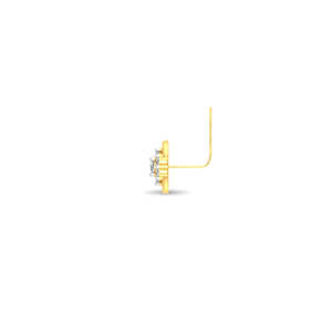 Fiona Diamond <b>Gold</b>-Plated Zircon Lip Face Nosepin Body Jewelry for Wedding Engagement Gift - Product Image 4