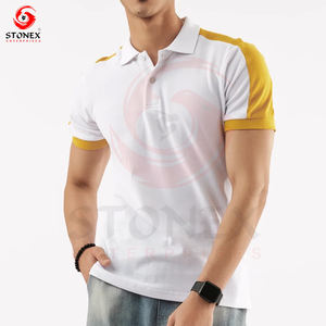 Polo d'été à la mode T-Shirt Casual Men's Shirt Breathable Short Sleeved Sports Cotton Streetwear Polo T Shirt - Product Image 6