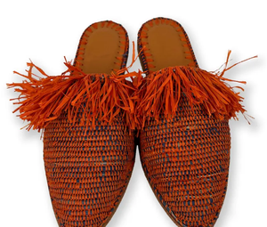 Zapatos de rafia de boda para mujer, mocasines de rafia hechos a mano marroquí, Calzado Artesanal de primera calidad - Product Image 2