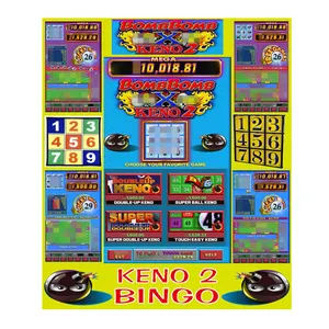 vertical Texas keno 2 game board for coin operate machine fire link WMS 550 Pot of Gold factory direct sale