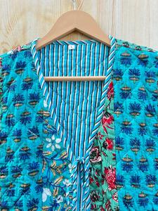 100% Cotton Handmade Bohemian Quilted Knitted Coat for Women Vintage Style <b>Hippie</b> Patchwork Vest Embroidered Pockets Breathable - Product Image 6