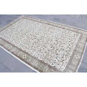 พรมวินเทจตุรกี ขนาด 5.6x9.1 ฟุต สีน้ำตาลไล่เฉด - Product Image 2