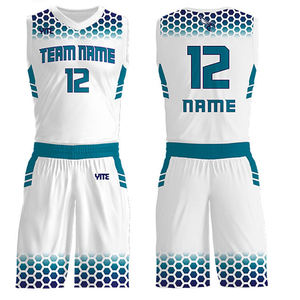 Nuevo uniforme de baloncesto hecho a medida con material de poliéster de algodón y uniforme de baloncesto de secado rápido Color personalizado - Product Image 1