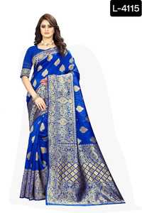 Sari Indio para Mujer, para Bodas y Eventos, Sari de Seda Banarasi Pesado, Fabricación India y Precio al por Mayor, Colecciones de Saris de Seda - Product Image 6