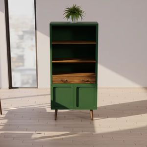 Armario de alta calidad de diseño minimalista de madera de teca real para muebles de comedor, muebles de cocina - Product Image 1