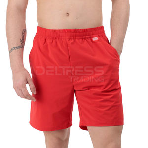 กางเกงขาสั้นผ้าฝ้ายลำลองสำหรับผู้ชายเอวยางยืดดีไซน์ใหม่ - Product Image 5