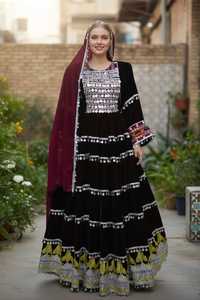 Robe moderne légère de style afghan kuchi pour femmes, dernier design, dentelle, vêtements musulmans islamiques, formelle, longueur genou, faible MOQ - Product Image 2