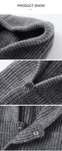 One Hole <b>Knitted</b> Pullover Cap Winter Warm Hooded <b>Scarf</b> Beanie Balaclava - Product Image 4