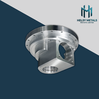 Support de montage à bride en aluminium léger usiné CNC/laser VMC 6061/6082/7075, corps cylindrique étagé, tolérance de 0,01 mm