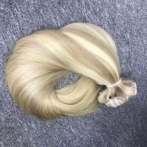 Extensiones de cabello liso natural con mechones de cabello humano Remy 100% al por mayor con color piano resaltado - Product Image 4