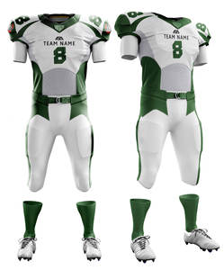 Uniformes de fútbol americano con logotipo personalizado para hombre, aparejos TWILL, pantalón acolchado, sublimación, ropa deportiva, camisetas, número de fabricación americana - Product Image 3