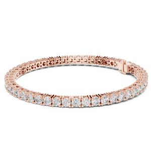 Bracelet tennis en or jaune massif 14 carats certifié VDS IGI avec diamants CVD cultivés en laboratoire, 14g, cadeau de luxe unisexe - Product Image 1