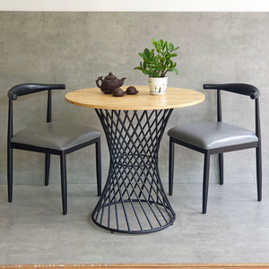 Contemporary 80cm Cafe Table 2 Chairs Combo <b>Set</b> Durable Wood Design for Comfortable Coffee Shop Use Square <b>Restaurant</b> <b>Sets</b> - Product Image 2