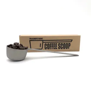 Graan Groothandel Goedkope Prijs Duurzaam Roestvrij Staal Voor Koffiebonen Zwarte Koffieschep