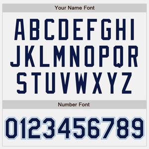 Marine blanche personnalisée-Maillot de baseball authentique bleu clair - Product Image 5