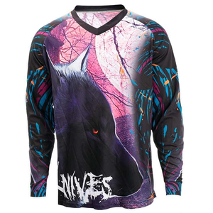 Diseño personalizado sublimación tela transpirable carreras Motocross camisas de talla grande bicicleta Jersey Top - Product Image 1