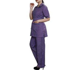 Ensemble d'uniformes médicaux personnalisés pour femmes : Blouse à manches longues et pantalon, tenue d'infirmière pour hôpital 2026 - Product Image 3