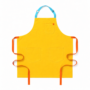 Tablier en toile réutilisable personnalisé pour homme et femme, idéal pour le restaurant, le bar, le salon de thé, le barbier, ou comme tenue de travail pour l'arrangement floral sans manches. - Product Image 6