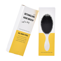 Emballage de brosse à cheveux de haute qualité, design simple, emballage en papier pour peigne, prix bas, vente en gros, boîte cadeau pour brosse à cheveux
