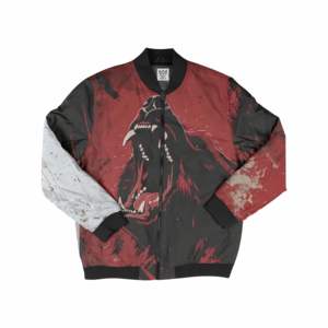 Chaqueta Bomber Casual Unisex de Poliéster con Estampado de Invierno para Hombre, Etiqueta Personalizada con Logotipo Frontal - Product Image 5