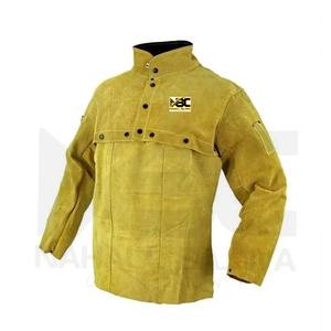 Vestes de soudage Protection de sécurité robuste Veste en cuir de vachette naturelle résistante aux flammes. - Product Image 6