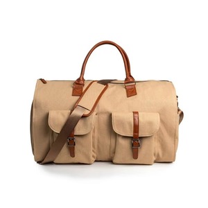 Ready Stock Convertible Tote <b>Bag</b> Business <b>Storage</b> crazy Leather PU Convertible Hanging Suitcase for Clothing Garments Duffel <b>Bag</b> - Product Image 5