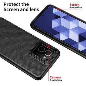 Funda Protectora Híbrida de Doble Capa Premium para T-Mobile Revvl 7 5G, Color Rojo - Product Image 3
