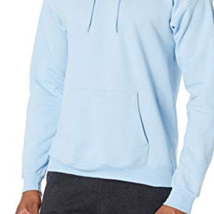Vente en gros de sweatshirt imprimé bouffant bleu clair 100% coton sweat à capuche pour hommes garçons et filles taille XS à XL pour l'hiver - Product Image 3