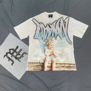 แบรนด์แฟชั่นอเมริกัน MIXED EMOTION เสื้อยืดแขนสั้นผ้าฝ้ายเสื้อตัวสั้น - Product Image 5