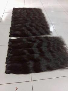 Haute qualité naturel noir Remy double trame cheveux haute qualité qualité génie trame cheveux sain épais fin 100% cheveux vierges - Product Image 2