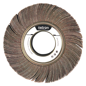 Meule abrasive haute performance en oxyde d'aluminium Netron 150x30x45mm pour le meulage de l'acier inoxydable et la finition de surface métallique OEM - Product Image 1